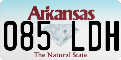 AR license plate 085LDH