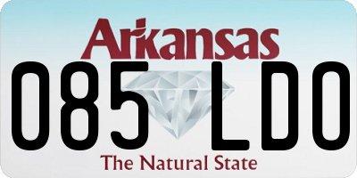 AR license plate 085LDO