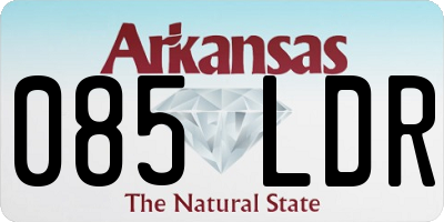 AR license plate 085LDR