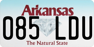 AR license plate 085LDU