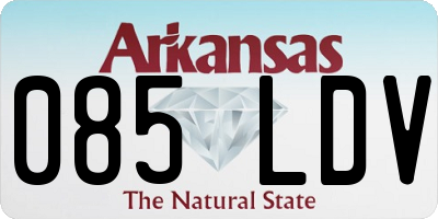 AR license plate 085LDV