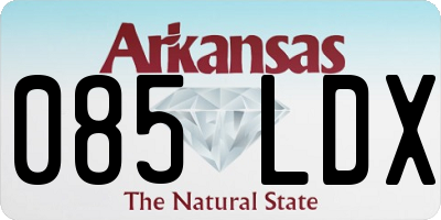 AR license plate 085LDX