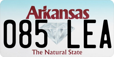 AR license plate 085LEA