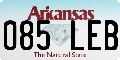 AR license plate 085LEB