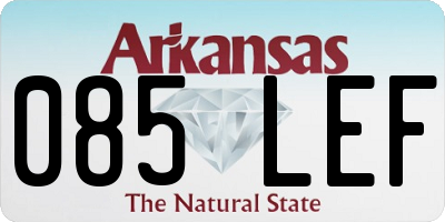 AR license plate 085LEF
