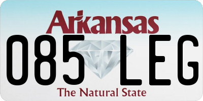 AR license plate 085LEG