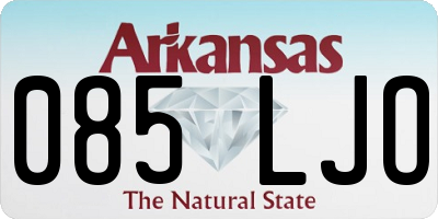 AR license plate 085LJO
