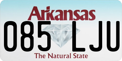 AR license plate 085LJU