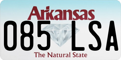 AR license plate 085LSA