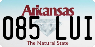 AR license plate 085LUI