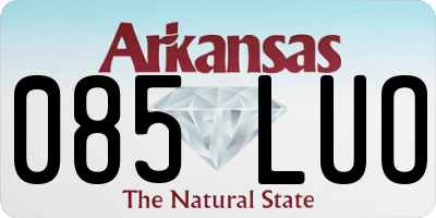 AR license plate 085LUO