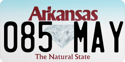 AR license plate 085MAY