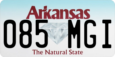AR license plate 085MGI