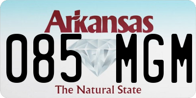 AR license plate 085MGM