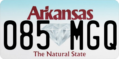 AR license plate 085MGQ