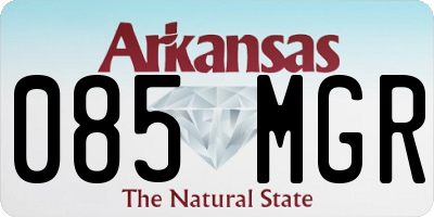 AR license plate 085MGR