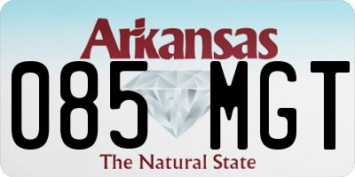 AR license plate 085MGT