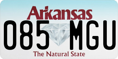 AR license plate 085MGU