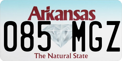AR license plate 085MGZ