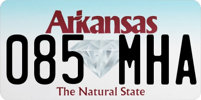 AR license plate 085MHA