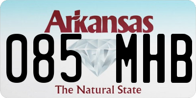 AR license plate 085MHB