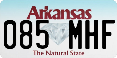 AR license plate 085MHF