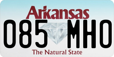 AR license plate 085MHO