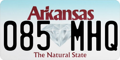 AR license plate 085MHQ