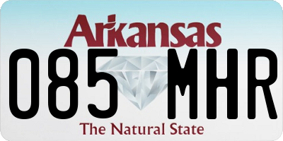 AR license plate 085MHR