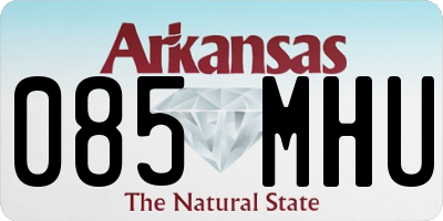 AR license plate 085MHU