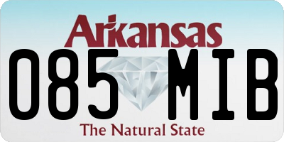 AR license plate 085MIB