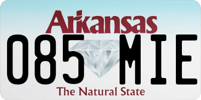 AR license plate 085MIE