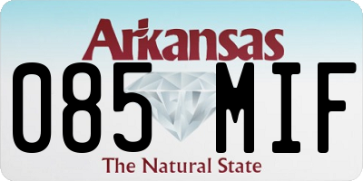 AR license plate 085MIF