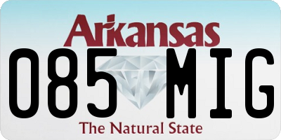 AR license plate 085MIG