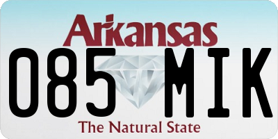 AR license plate 085MIK