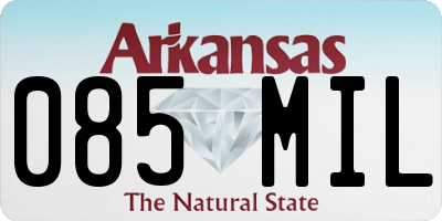 AR license plate 085MIL