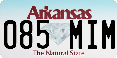 AR license plate 085MIM