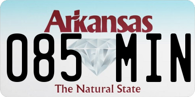 AR license plate 085MIN