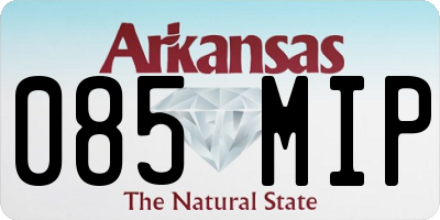 AR license plate 085MIP