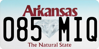 AR license plate 085MIQ