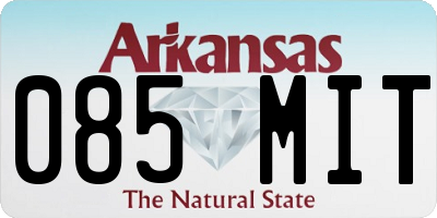 AR license plate 085MIT