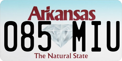 AR license plate 085MIU