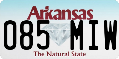 AR license plate 085MIW