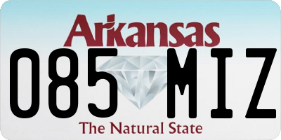 AR license plate 085MIZ