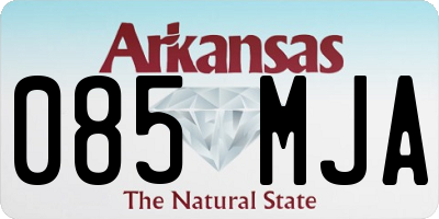 AR license plate 085MJA