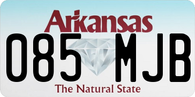 AR license plate 085MJB