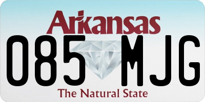 AR license plate 085MJG