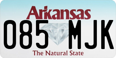 AR license plate 085MJK