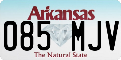 AR license plate 085MJV