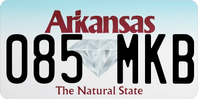 AR license plate 085MKB